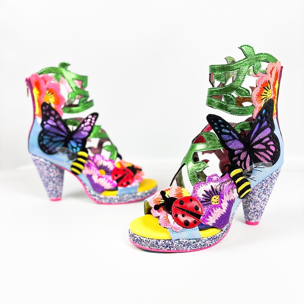 Irregular Choice Beasty Blooms Floral Statement Heels – Size 38 – Rare - Picture 3 of 6